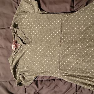 Grey Polka Dotted Kids Dress